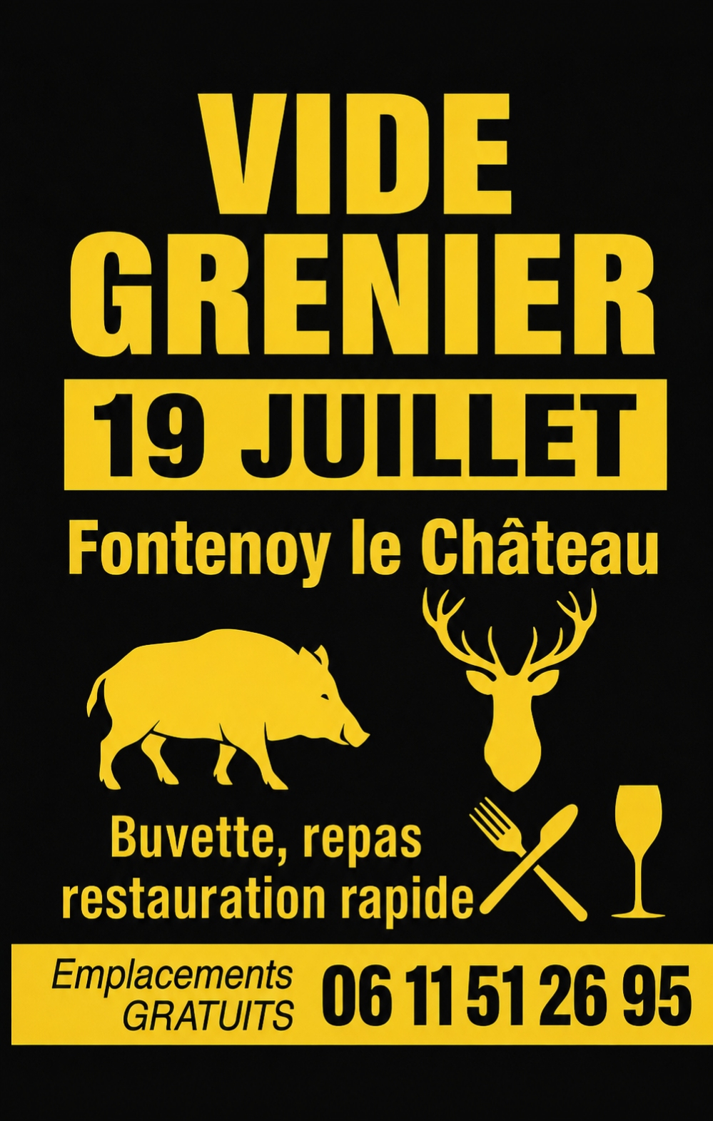 VIDE GRENIER à FONTENOY-LE-CHATEAU